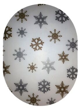 6 Snowflake placemats plastic One Size silver Gold clear
